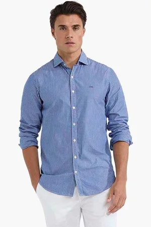 McGregor Stripe Shirt Medium Blue