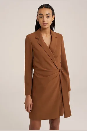 WE Fashion Dress Short Brown
