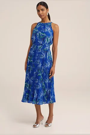 WE Fashion Dress Mid Length Cobalt Blue