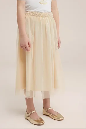 WE Fashion Skirt Maxi Length Gold