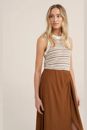 WE Fashion Knitted Pullover Beige
