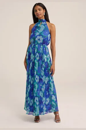 WE Fashion Dress Maxi Length Dark Blue
