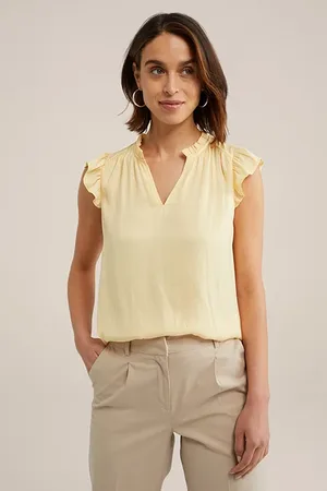WE Fashion Blouse Light Yellow
