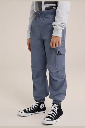 WE Fashion Cargo Pants Greyish Blue