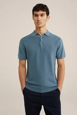 WE Fashion Polo Greyish Blue