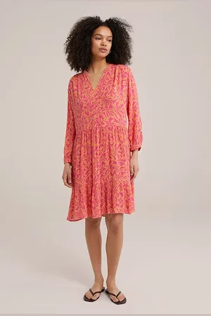 WE Fashion Dress Short Bright Pink