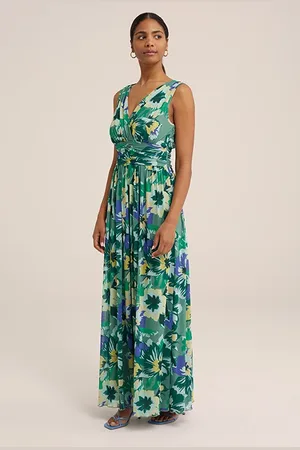 WE Fashion Dress Maxi Length Mint Green