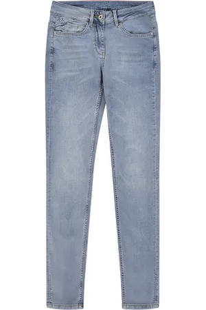Sandwich Trousers Casual Long Blue Steel