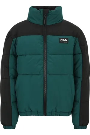 Fila Thalwenden Blocked Puff Jacket Forest Biome-black