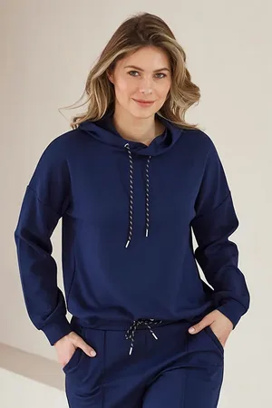 Femilet Lw Over Jumper/cardigan Steel Blue