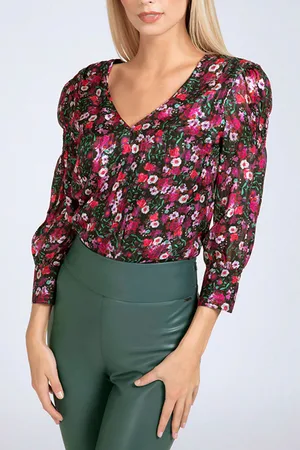 Guess GUESS Ls Anita Top Heartbreaker Roses B