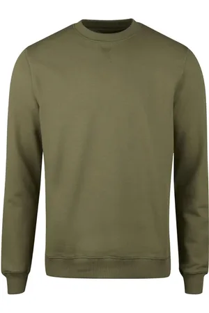 Stenströms Sweater Crew Neck Heavy Jersey Green