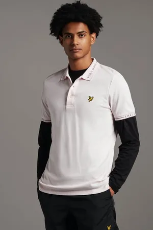 Lyle & Scott Seasonal Branded Collar Polo Shirt Stonewash Pink