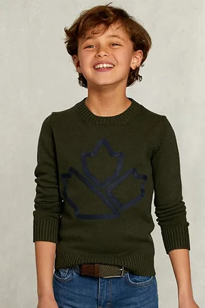 River Woods Custom Fit Cotton/wool Sweater Cottage Mix Khaki