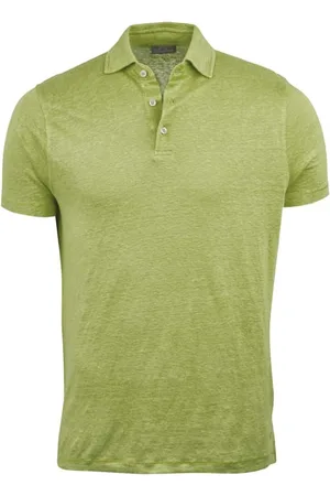 Stenströms Polo Shirt Linen Light Green