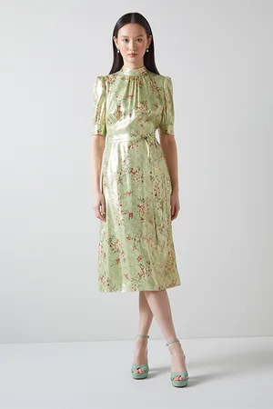 LK Bennett Finch Midi Dress Multicolor