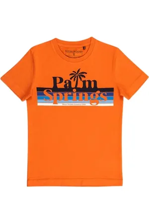 River Woods Normal Fit Basic T-shirt In Life Jacket Orange