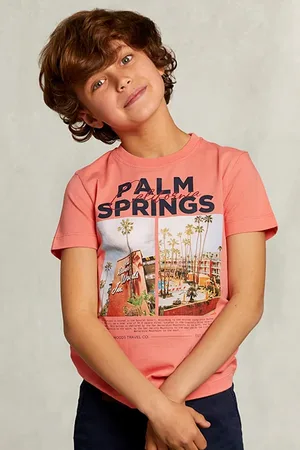 River Woods Normal Fit Basic T-shirt In Bellini Pink