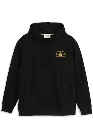 Scotch&Soda Relaxed Fit Graphic Fleece Hoodie Black