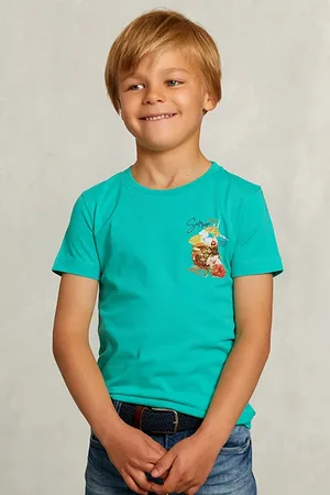 River Woods Normal Fit Basic T-shirt Citrus Green Green