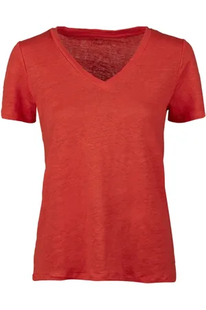 Stenströms Sandra T-shirt V-neck Dark Red