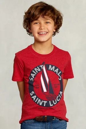 River Woods Normal Fit Basic T-shirt Bloody Mary Mel Red