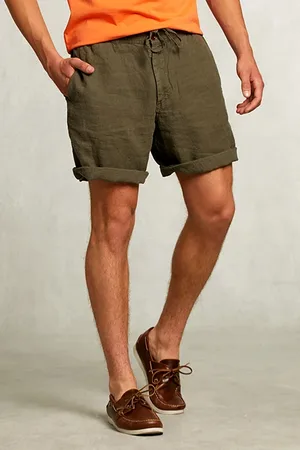 River Woods Linen Short Ranger Khaki