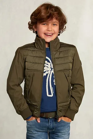 River Woods Short Sporty Jacket Olivero Khaki