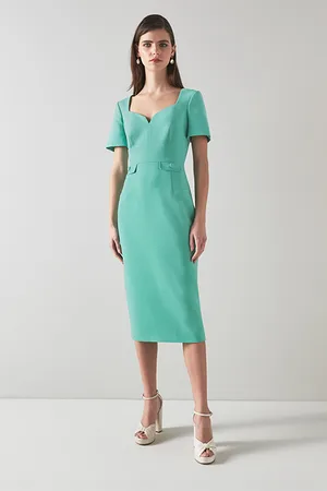 LK Bennett Clara Midi Dress Jade