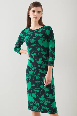 LK Bennett Joni Midi Dress Multicolor
