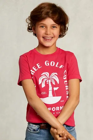 River Woods Normal Fit Basic T-shirt In Flirt Pink