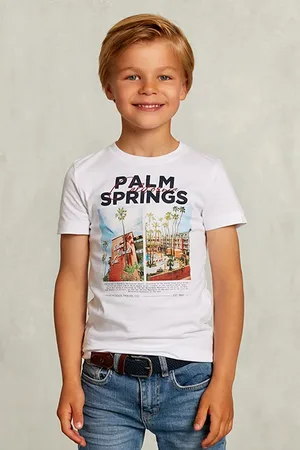 River Woods Normal Fit Basic T-shirt White