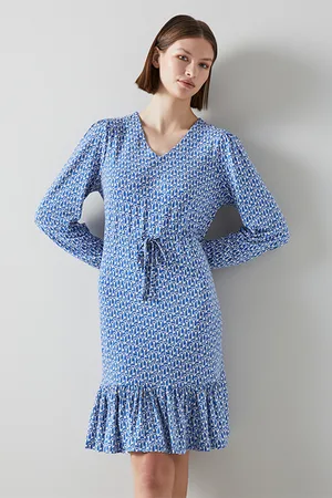LK Bennett Everly Midi Dress Multicolor