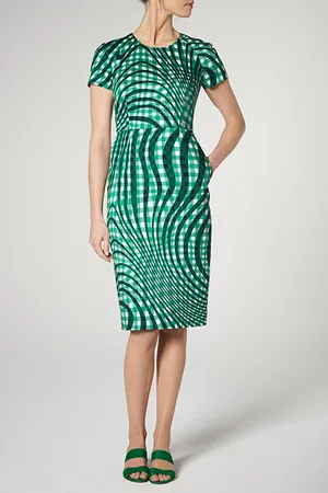 LK Bennett Kaleigh Midi Dress Green