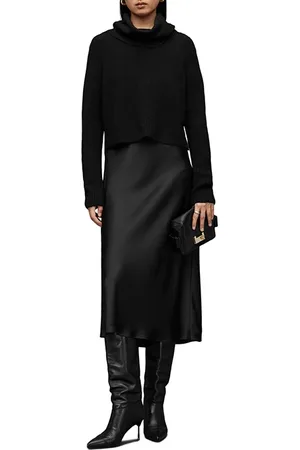 AllSaints Tierny Roll Neck Dre Black