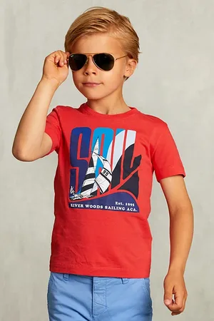River Woods Normal Fit Basic T-shirt In Pomegranate Pink