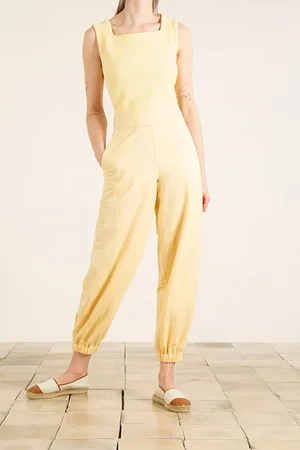 Vanilia Fluid Puff Pants Yellow Rose