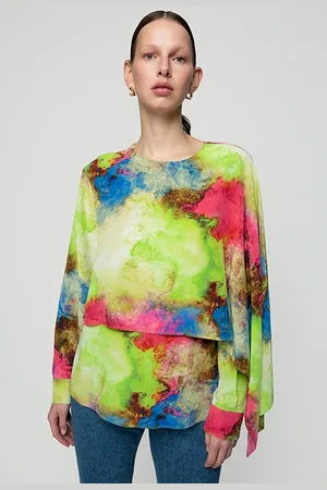 Vanilia Top Cowl Modern Pale Khaki/hyacint Pink
