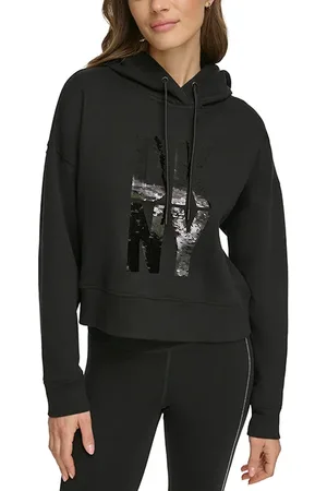DKNY Stacked Sequin Logo Blk/black
