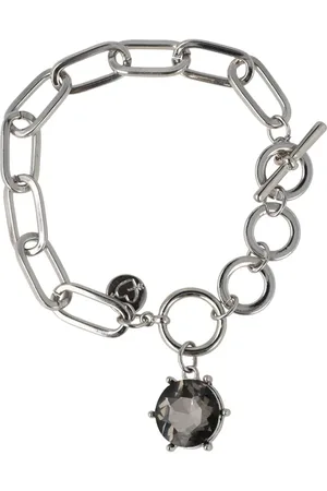 Otazu Rhodium And Crystal Bracelet