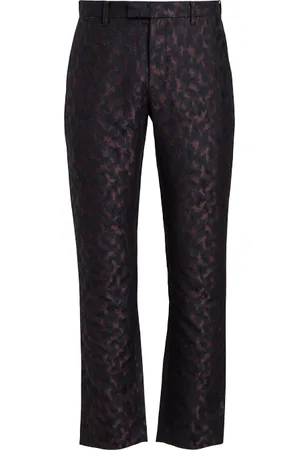 John Varvatos Slim Fit Pants With Welt Hip Pocket And Extended W Merlot