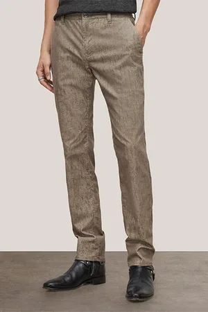 John Varvatos Motor City Fit - Zip Fly Low Rise Slim Fit Jean Mushroom