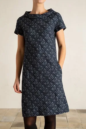 Vanilia Dress Tweed Sport Blue Tones