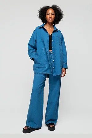 Vanilia Classic Shirt Washed Linnen Blue