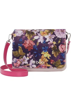 O bag Opocket Composed Flap Velvet Design Pink Smoke