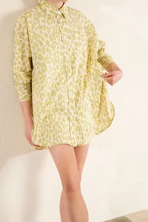Vanilia Relax Leo Shirt Yellow Rose/bellini/wild Lime