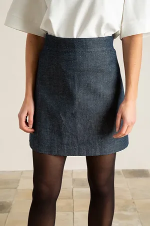 Vanilia Skirt Shortien Dark Jeans