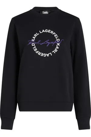 Karl Lagerfeld Circle Logo Sweatshirt Black