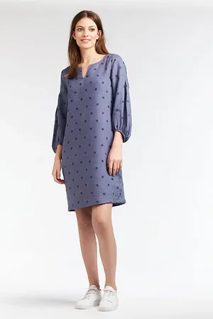 Sandwich Dress Woven Medium Grey Lilac 23001512