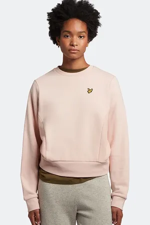 Lyle & Scott Textured Panel Sweatshirt W798 Sky Pink